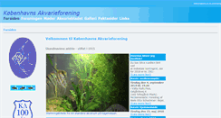 Desktop Screenshot of kobenhavnsakvarieforening.dk