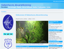 Tablet Screenshot of kobenhavnsakvarieforening.dk